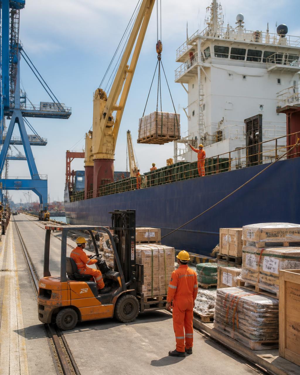 Professional vessel and ship chandling support at port